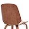 Armen Living Brinley Cream Faux Leather and Walnut Wood Dining Room Accent Chair LCBNSIWACR - alternate 8